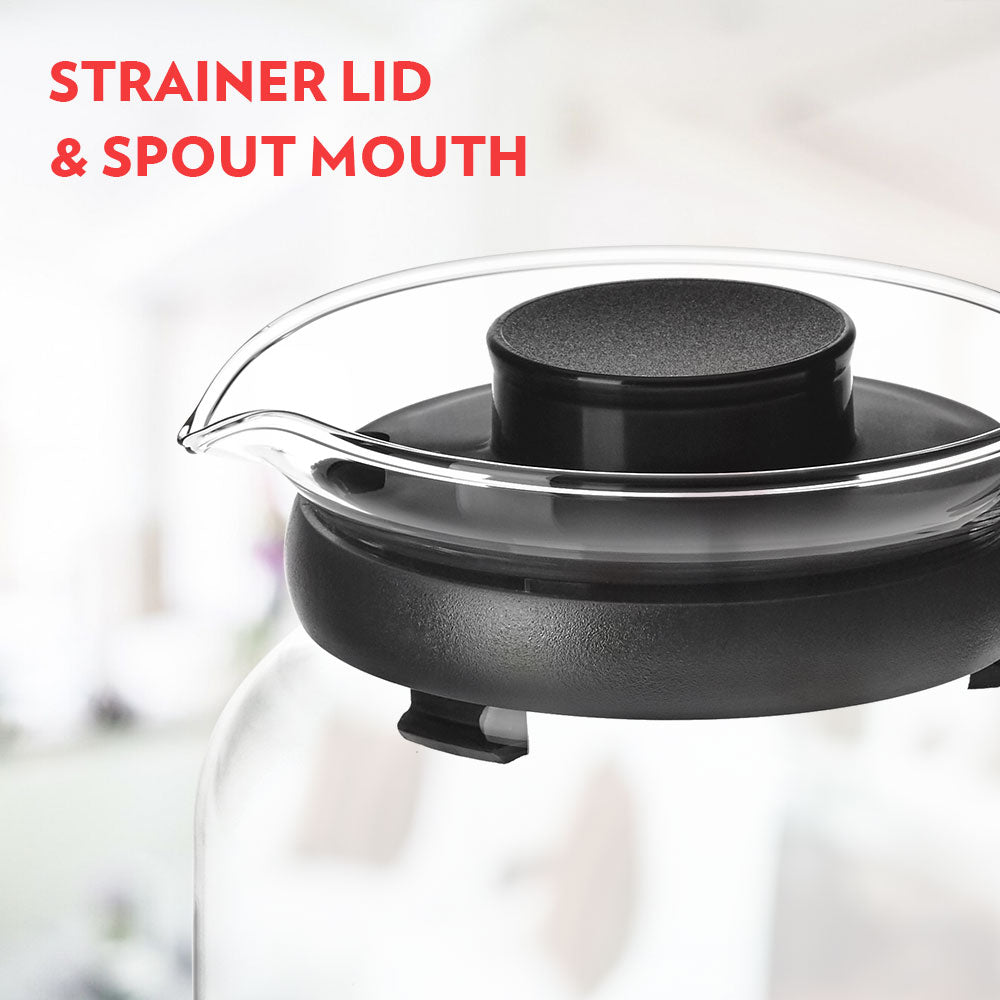 Borosil Carafe w Inbuilt Strainer, 650ml