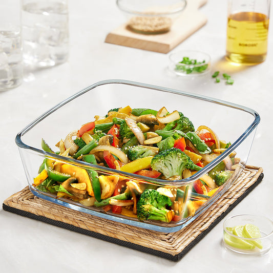 Borosil Square Baking Dish, 1.6L