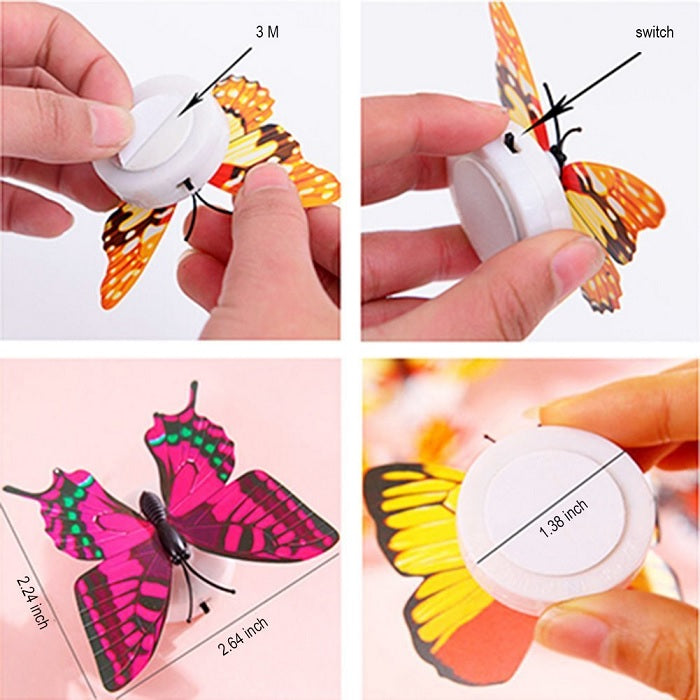 LED Color Changing Beautiful Butterfly (Set Of 4)