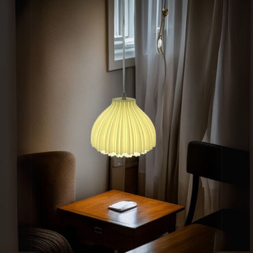 Lotus Crest Pendant White Lamp for Ceiling Decor