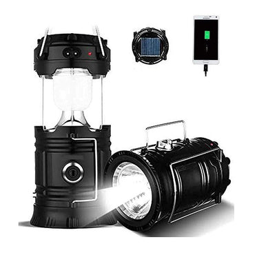Rechargeable Solar and Charging LED Lantern Torch, Portable Camping And Home Emergency Lights With 2 Power Sources High Light Travel Battery Lantern Torch Lamp