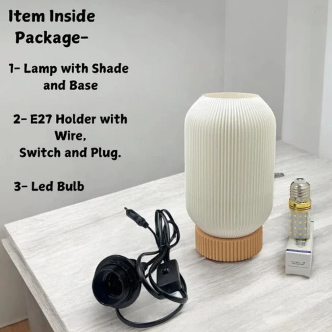 Modern Striped Desk Lamp for Home & Office Lighting