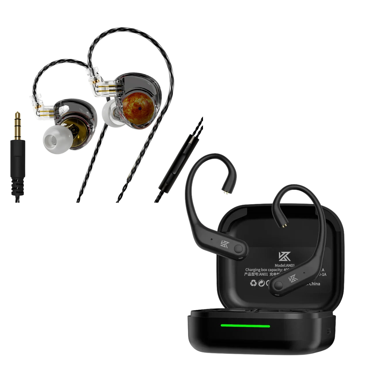 ND Planet IEM & KZ AN01 ANC Enabled True Wireless Adapter
