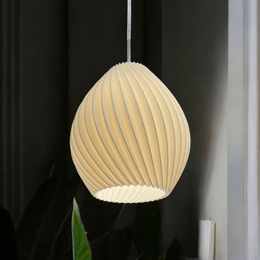 Oval Glow Pendant White Lamp | Elegant Hanging Light for Home