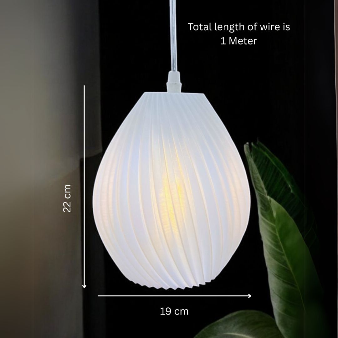 Oval Glow Pendant Crystal Lamp | Elegant Hanging Light for Home