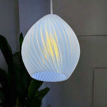 Oval Glow Pendant Crystal Lamp | Elegant Hanging Light for Home