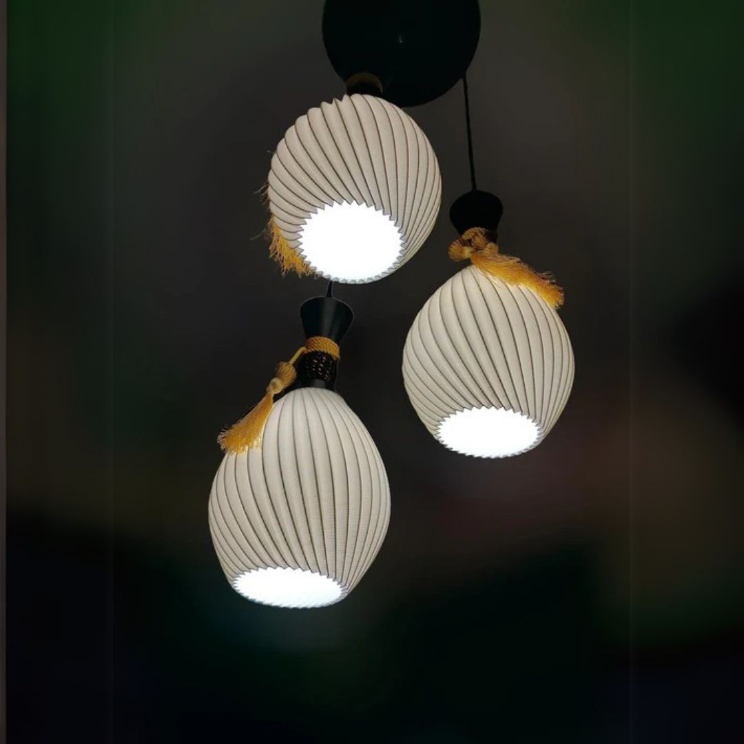 Oval Set of 3 Hanging Lights | Perfect for Dining Room
