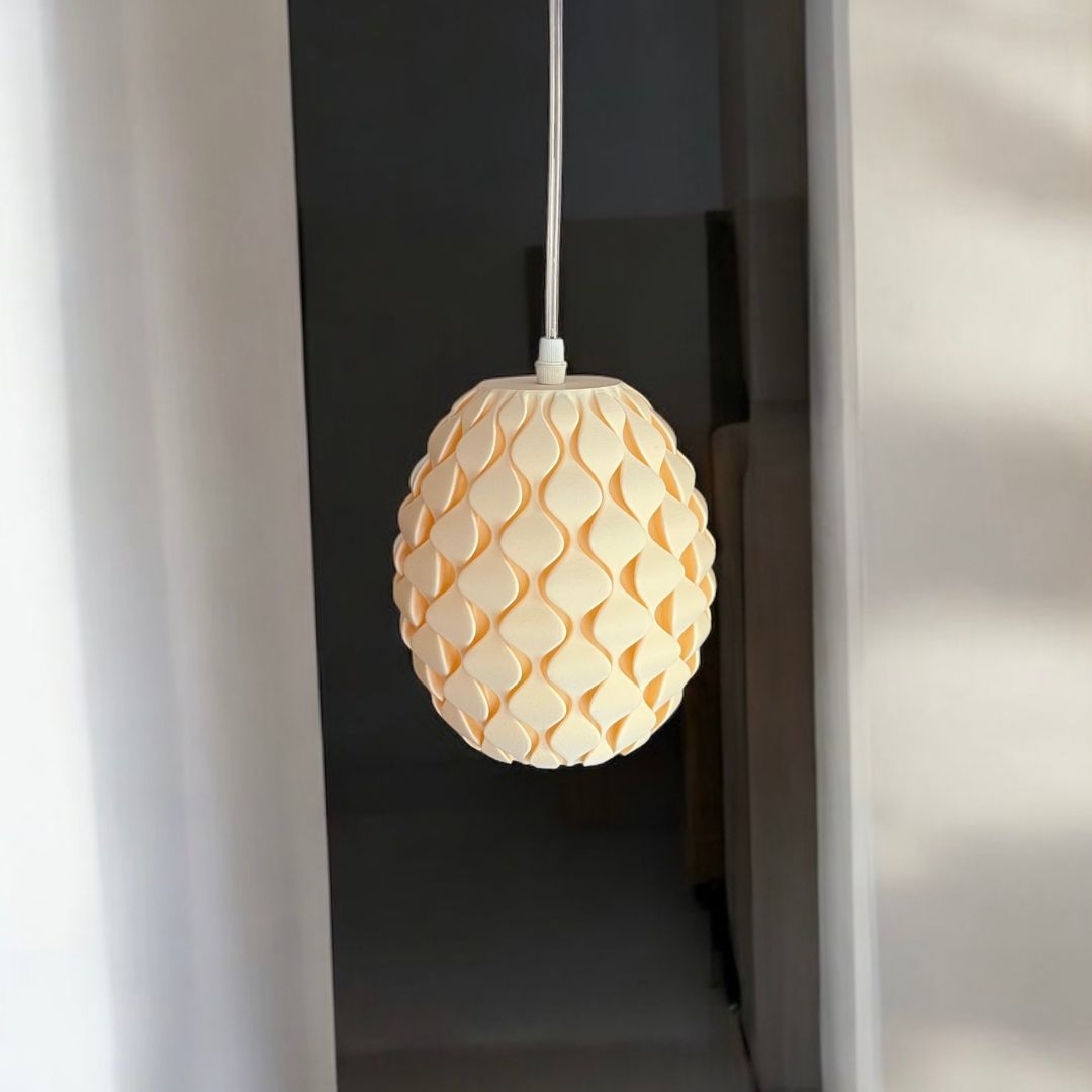 Pine Dome Pendant White Lamp | Stylish Modern Hanging Light