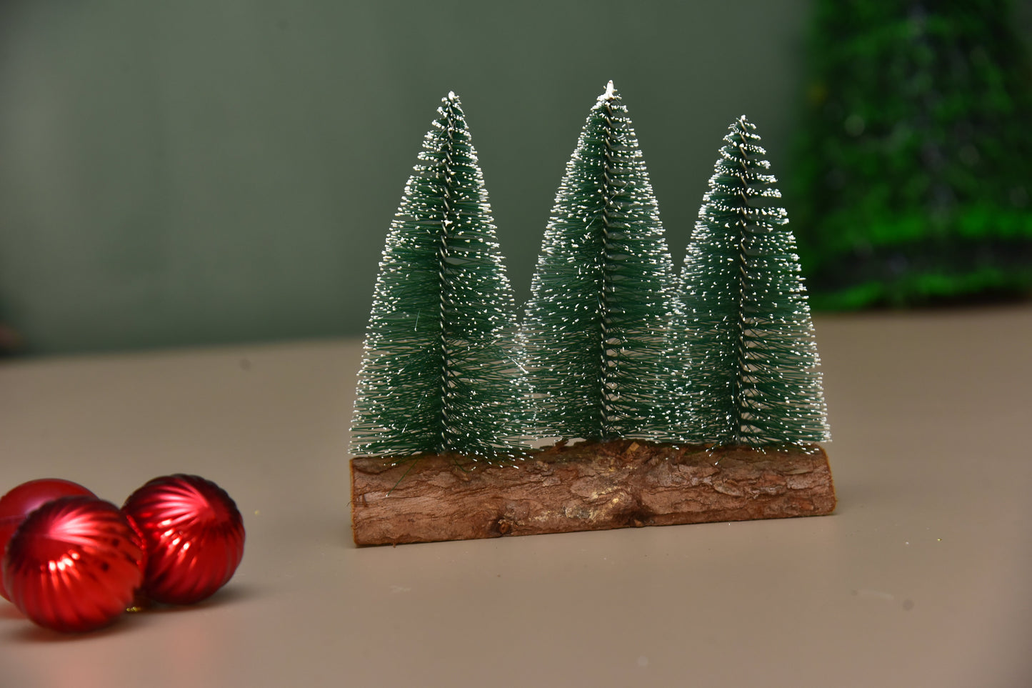 Set of 3 trees Table top Christmas decor