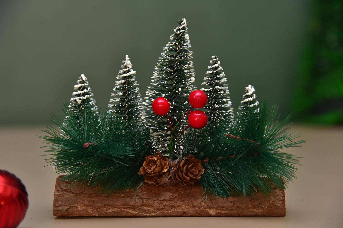 Set of 5 trees Table top Christmas decor