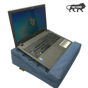 Laptop Lap Desk Tray with Cushion, fits upto 15.6 Inch Laptops, Ergonomic Pillow Pad Study Desk