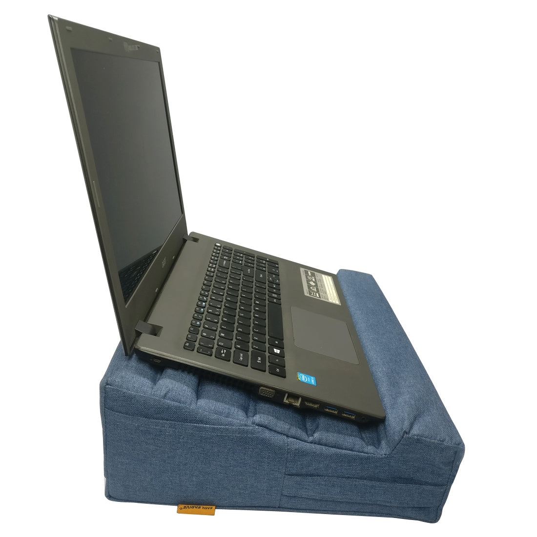 Laptop Lap Desk Tray with Cushion, fits upto 15.6 Inch Laptops, Ergonomic Pillow Pad Study Desk