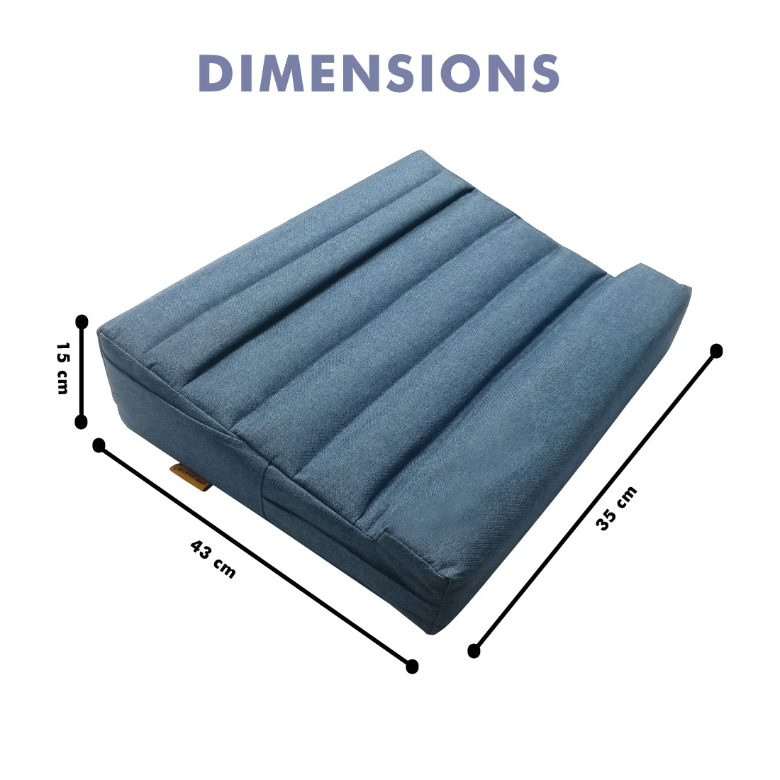 Laptop Lap Desk Tray with Cushion, fits upto 15.6 Inch Laptops, Ergonomic Pillow Pad Study Desk