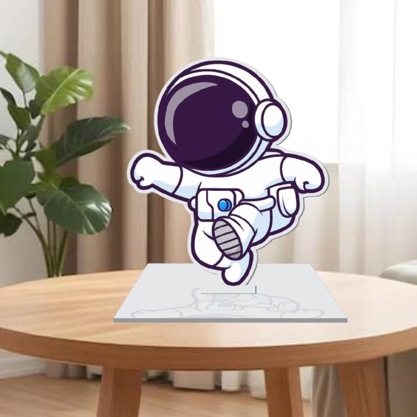 Webelkart Acrylic Astronaut Figurine Showpiece for Table Decoration | Home Decor Item | Idols for Office Desk Table Showpiece Gift Items for Home (6" Inches)