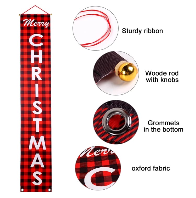 Christmas and New Year Banner for Home Decoration