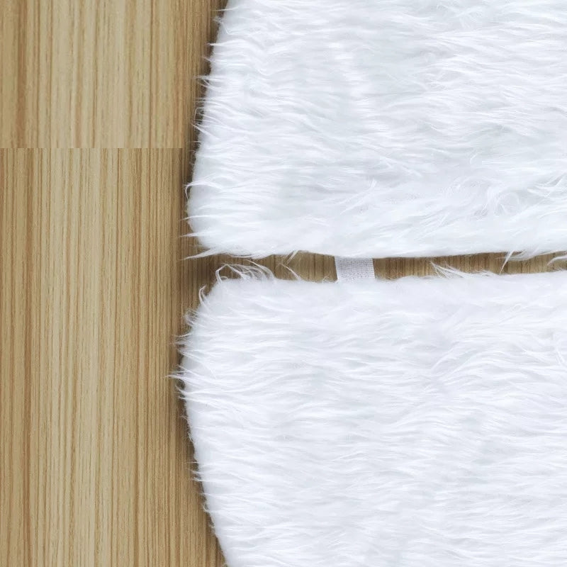 Christmas Tree Skirt - Faux Fur Christmas Tree Mat