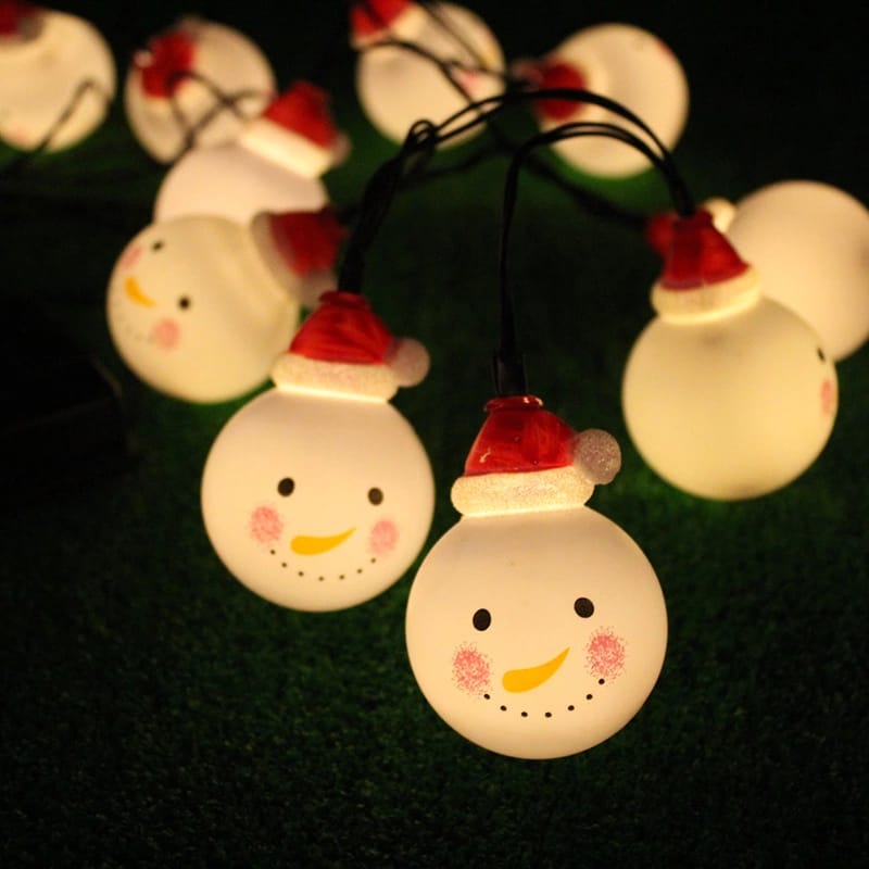 Snowmen Christmas String decorative light - 10 hangings