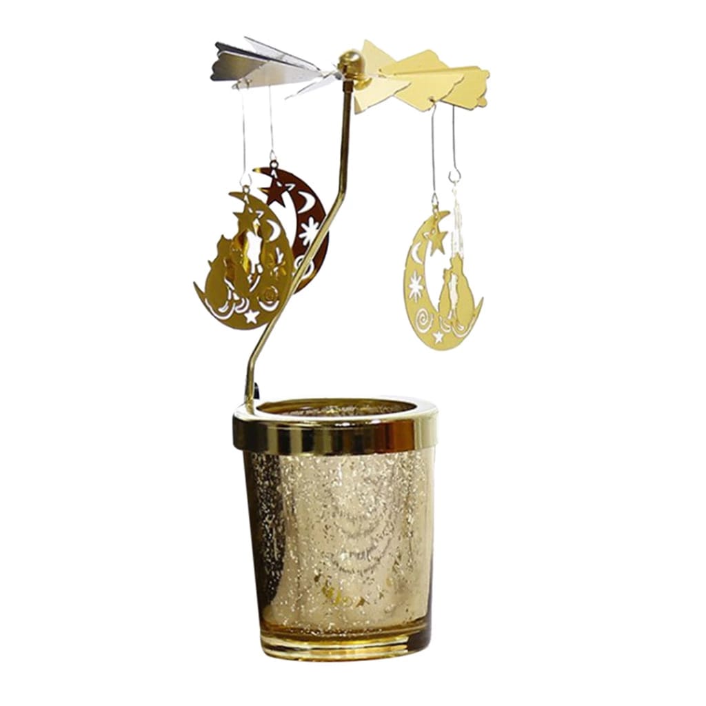Rotating Candle Holder Tea Light Stand