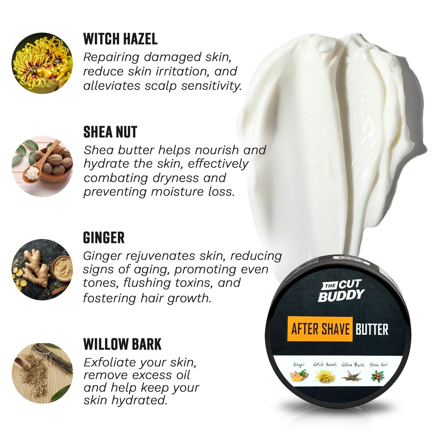 After Shave Moisturizer Butter with Razor Bump Defense (8 OZ)