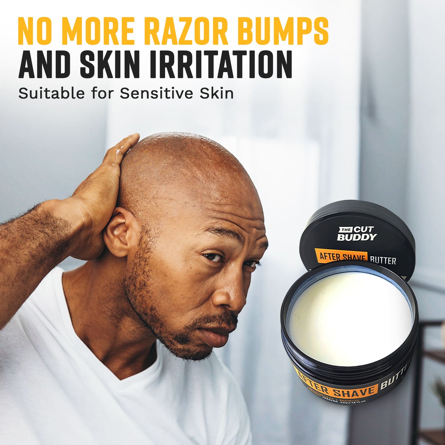 After Shave Moisturizer Butter with Razor Bump Defense (8 OZ)
