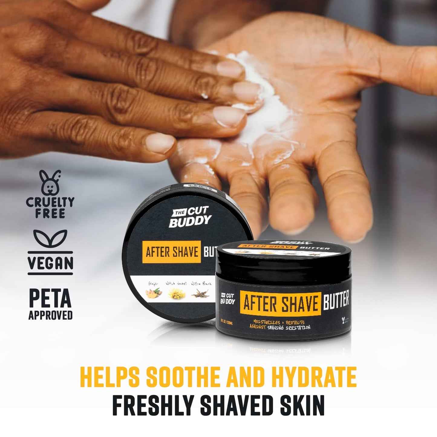 After Shave Moisturizer Butter with Razor Bump Defense (8 OZ)