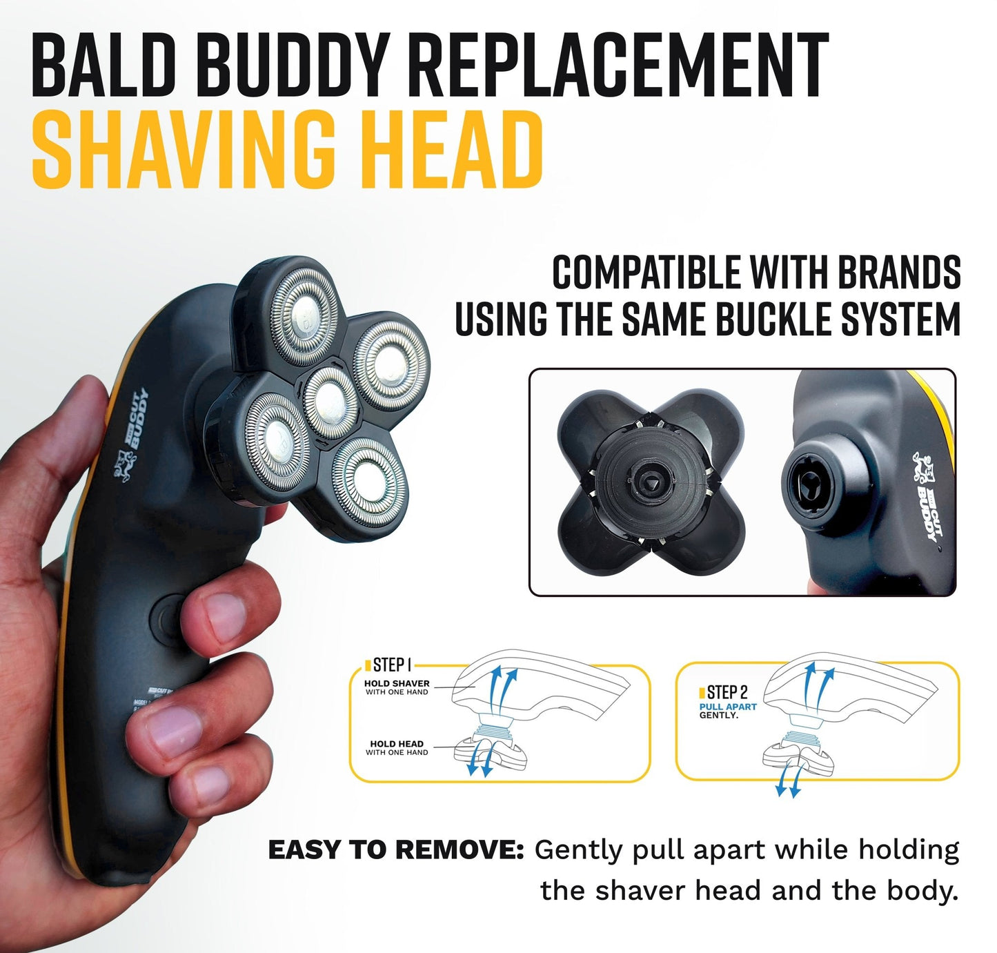 Bald Buddy Standard Shaving Head – Original Replacement (1 Unit)