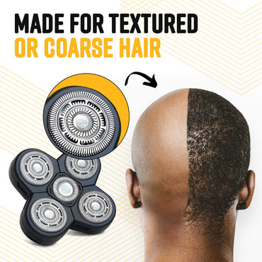 Bald Buddy Textured-Hair Shaving Head – For Coarse and Curly Hair (1 Unit)