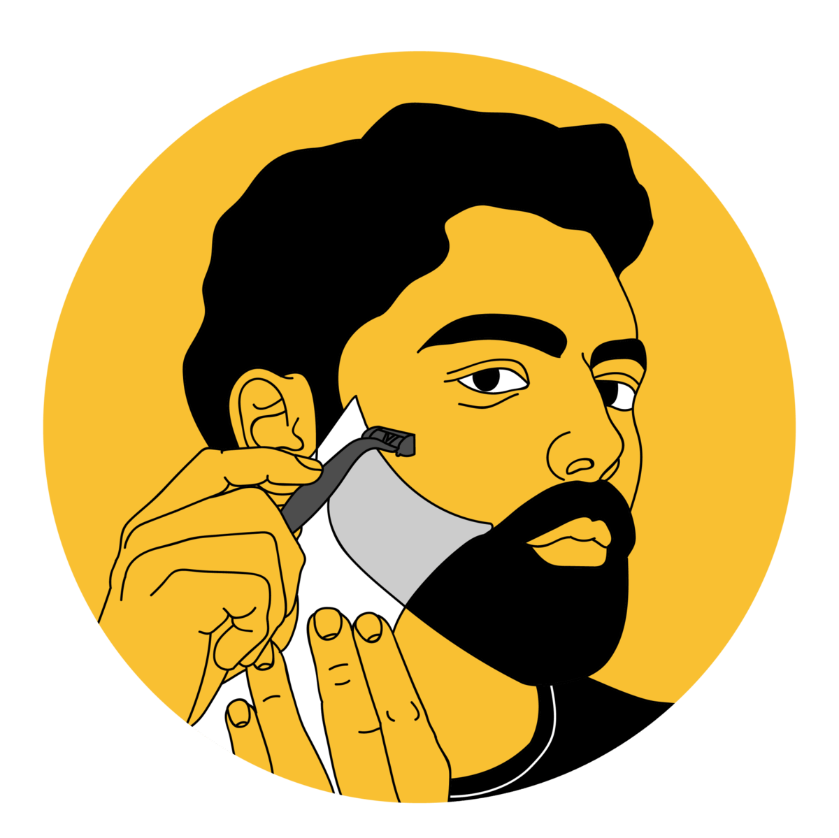 Beard Shaping Tool and Hair Trimmer Guide - Plus Version