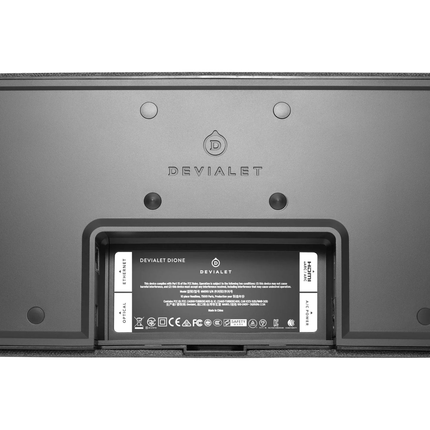 Devialet Dione 950W Virtual 5.1.2-Channel Soundbar