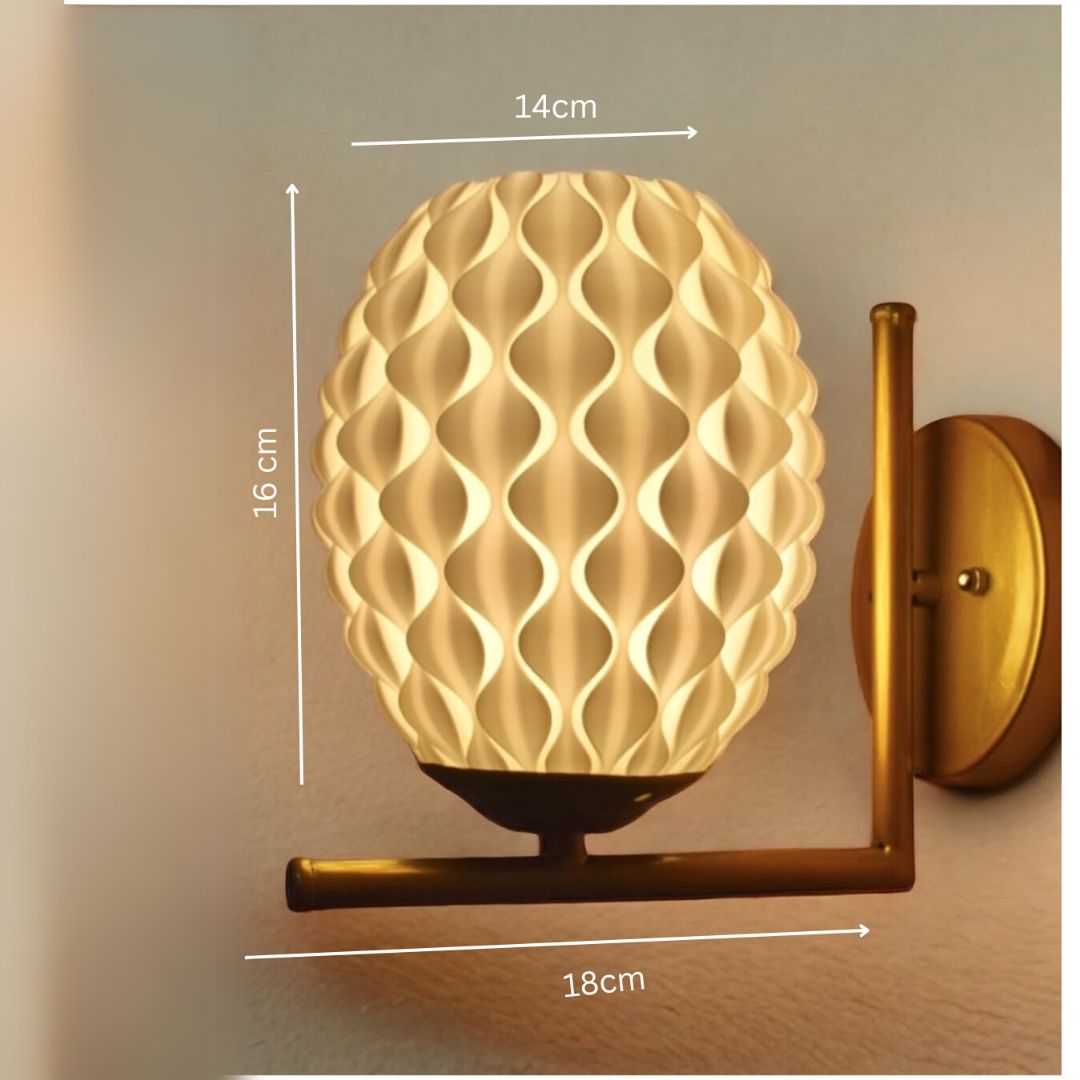 Pine L Wall Lamp – Perfect for Hallway & Bedroom Decor