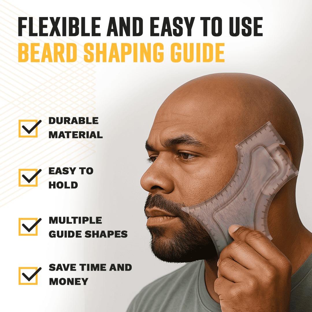 Hair Edge Up Trimmer Guide and Beard Shaping Stencil Tool