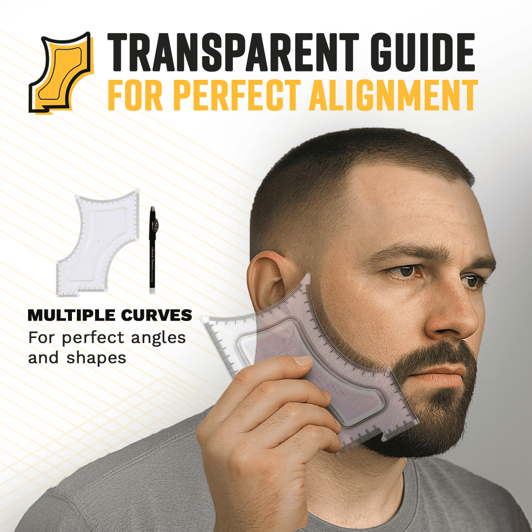 Hair Edge Up Trimmer Guide and Beard Shaping Stencil Tool