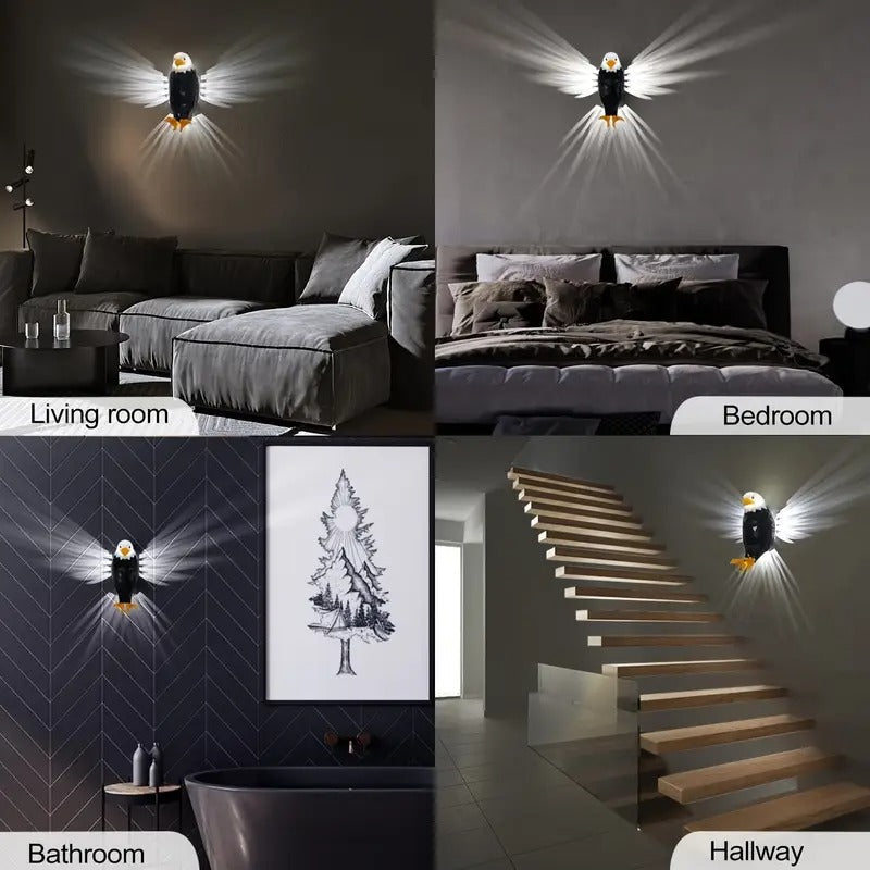 Wall-Mounted Eagle Night Light with Remote Control
