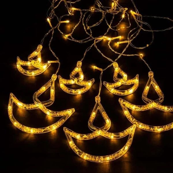 5 Small And 5 Big LED String Diya LIght