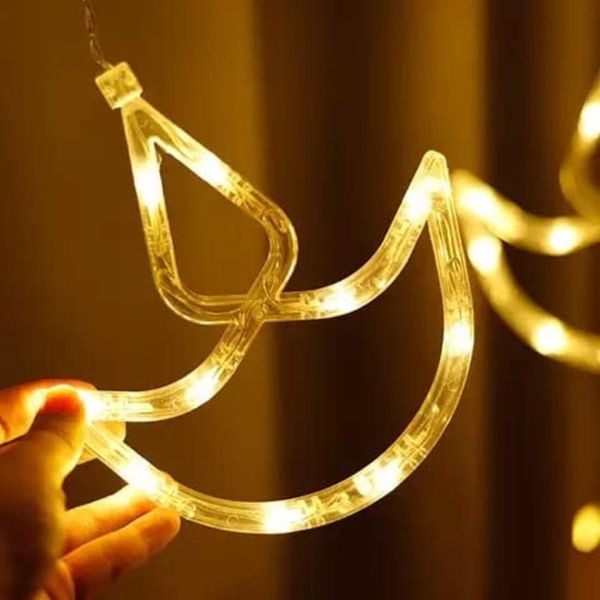 5 Small And 5 Big LED String Diya LIght
