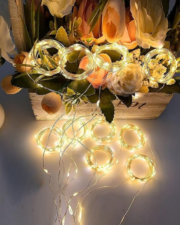 USB Powered LED Curtain String Warm White Light