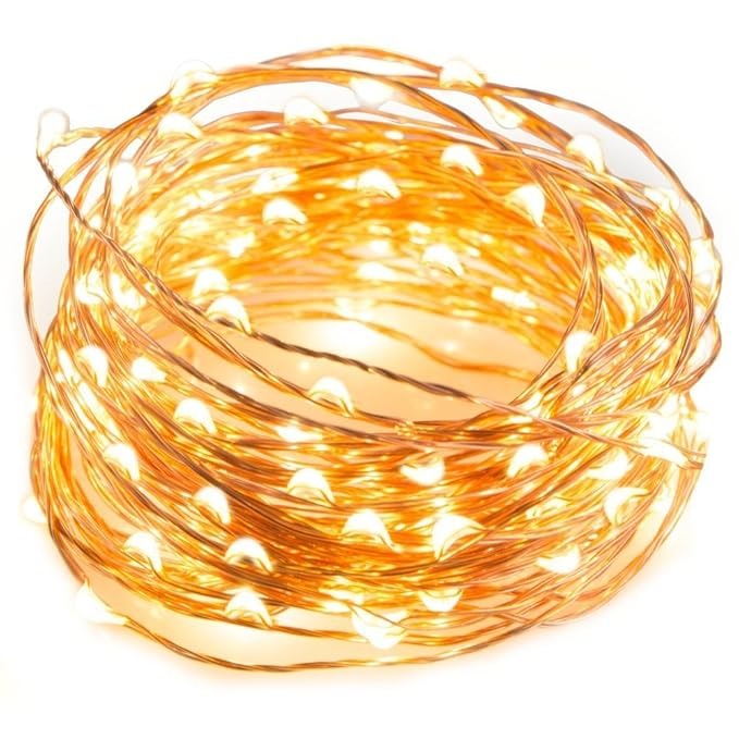 Waterproof Fairy String USB Powered Copper Wire Light for Diwali Home, Christmas Tree Decoration