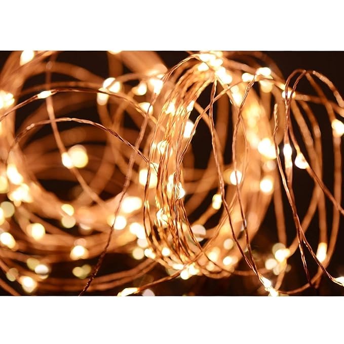 Waterproof Fairy String USB Powered Copper Wire Light for Diwali Home, Christmas Tree Decoration