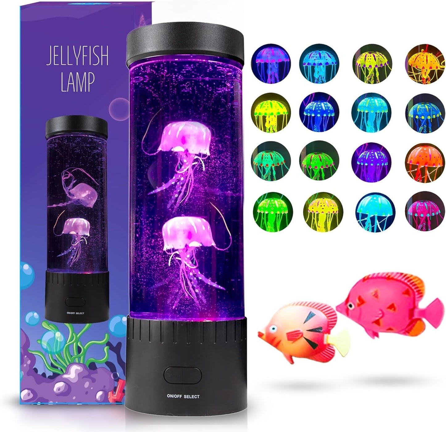 16 Color Changing Jellyfish Lava Lamp for Sensory Room LED Lights