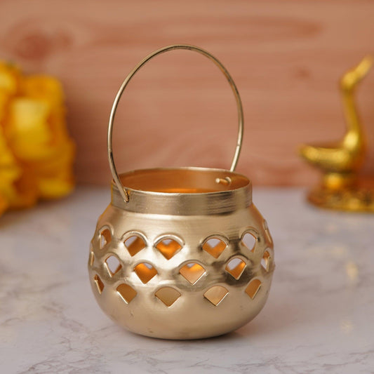 JaipurCrafts  Premium Handcrafted Wall Hanging Decorative Tealight Candle Holder, Lantern, Lamp, Hanging Light Holder for Home Decor, Table/Office/Indoor/Outdoor
