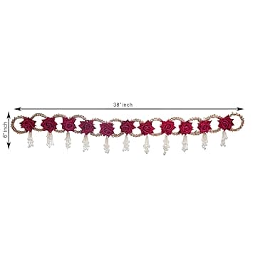 JaipurCrafts  Premium Handmade Flower Designer Door Hanging/Bandarwal/Toran for Door for Home and Office Decor 38" inch Length, Multicolour