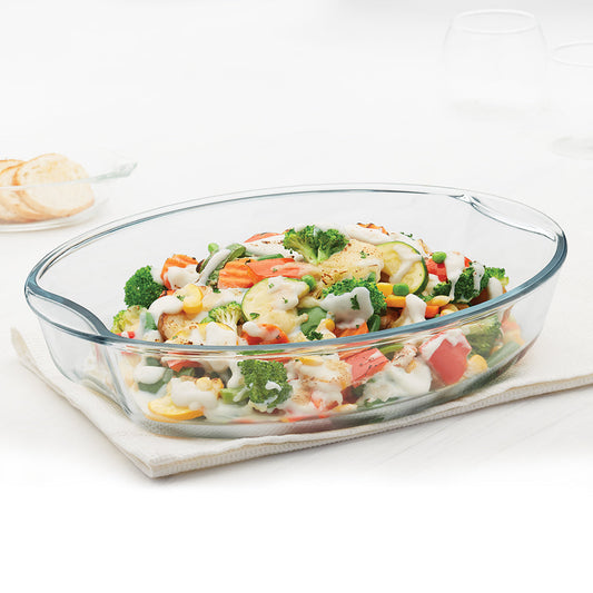 Borosil EasyGrip Oval Baking Dish, 2.5L