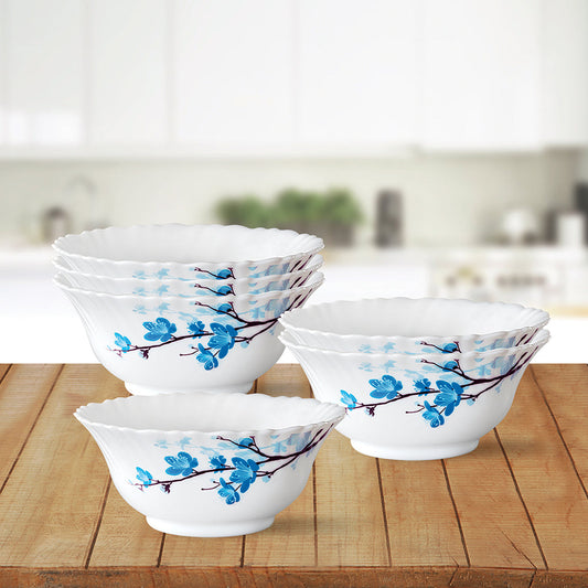 Larah by Borosil Mimosa Veg Bowl Set, 6 pc