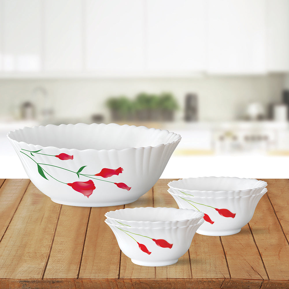 Larah by Borosil Diana Pudding Set, 7 pc (Small)