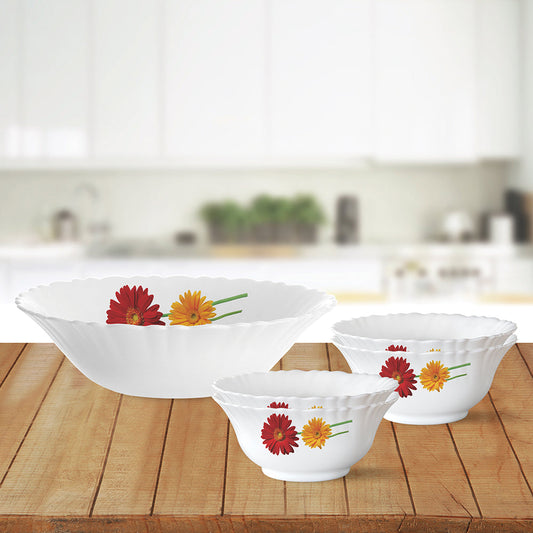 Larah by Borosil Zinnia Pudding Set, 7 pc (Small)