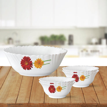 Larah by Borosil Zinnia Pudding Set, 7 pc (Small)