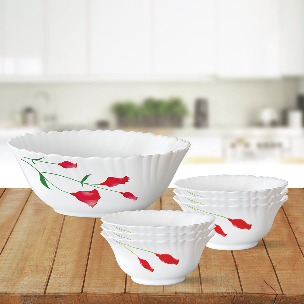 Larah by Borosil Diana Pudding Set, 7 pc (Large)