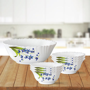 Larah by Borosil Lavender Pudding Set, 5 pc
