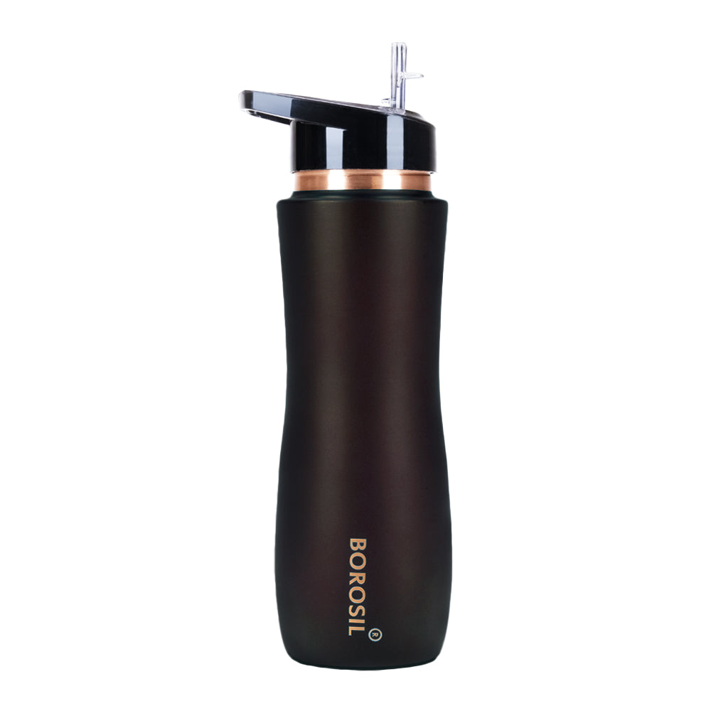 Borosil Sipper Copper Bottle, Brown, 750 ml, Personalised