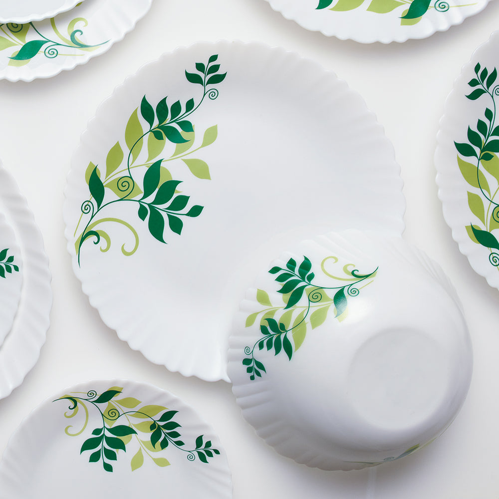 Larah by Borosil Fern Dinner Set, 44 pc